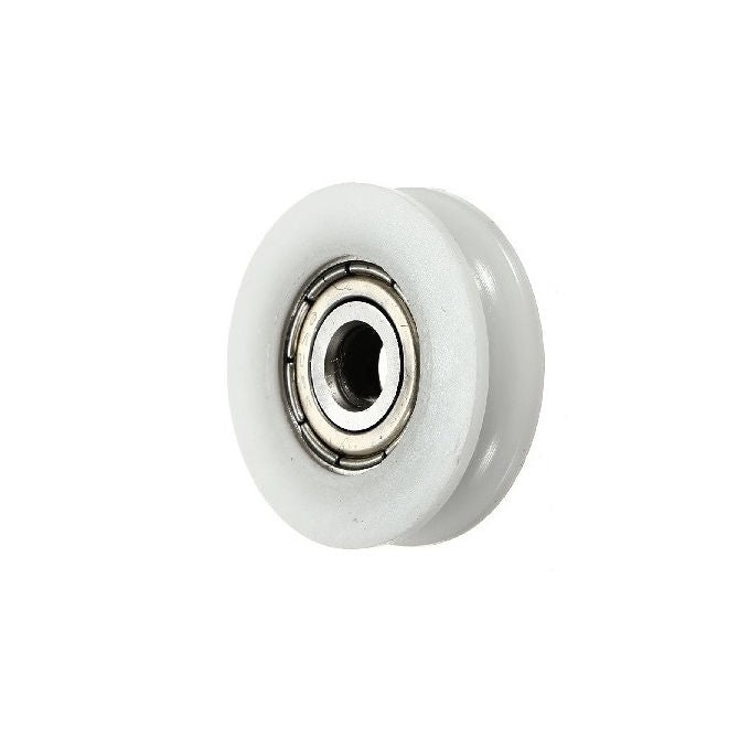 1036735 | PUI012-0191-032-N-BB (Each) --- U Groove Idler Pulleys - 1.19x19.05x3.175 mm Single Row - Nylon Polyamide 6/6 Pulley