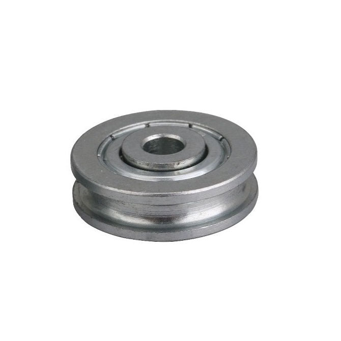 1056610 | PUI048-0318-064-ZB-RS (PK-50) --- U Groove Idler Pulleys - 4.76x31.75x6.35 mm Single Row - Steel Pulley