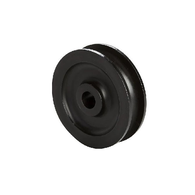 1049071 | PUI032-0445-065-A (PK-100) --- U Groove Idler Pulleys - 3.18x44.45x6.452 mm Single Row - Acetal - Black Pulley