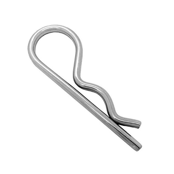1068927 | RCL-060-108-S4 (Each) --- Single Coil R Clips - 6x108.3 mm - 304 Stainless Steel Clip
