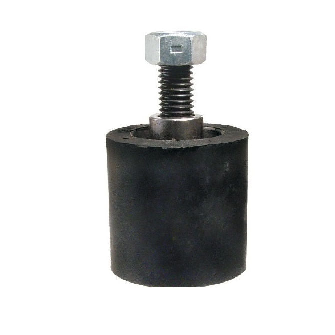 1191125 | RR-328RS (Each) --- Solid Stud Mount Rollers - 101.6x49.28 mm - 1/2-13 UNC - 12.7mm - Black Neoprene - Neoprene Rubber Roller