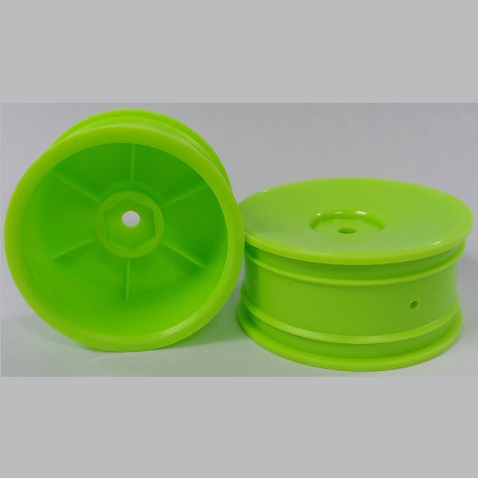 1228903 | RM-XR-052-LGSOL (Per Card) --- RC Car Rims Hobby - Rim Colour Lime Green Solid Tenth Scale - Plastic Rim