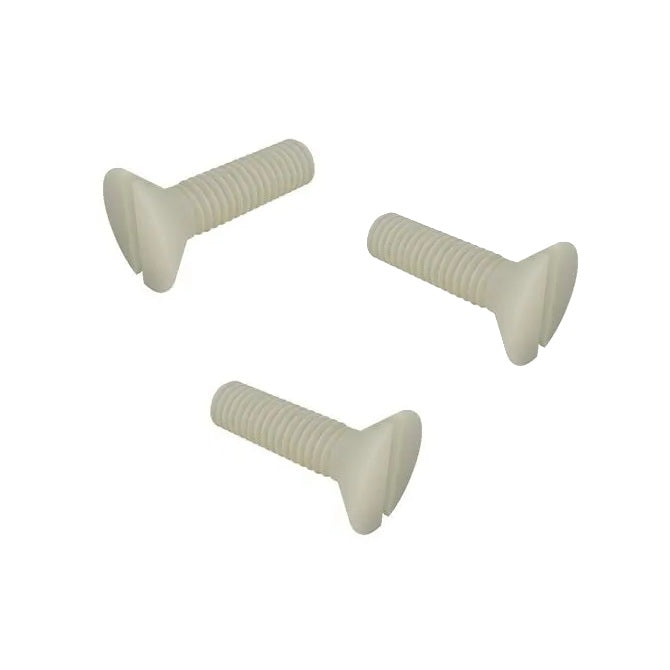 1041906 | SK028C-005-SL-N (PK-10) --- Countersunk Screws - 4-40 UNC - 2.85mm - 4.8 mm - Nylon - Zytel 101 - Slotted Screw
