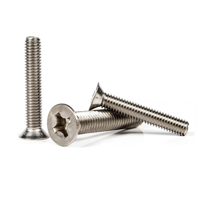 1067804 | SK060M-025-PH-S4 (PK-100) --- Countersunk Screws - M6 - 6x1mm - 25 mm - 304 Stainless Phillips Screw