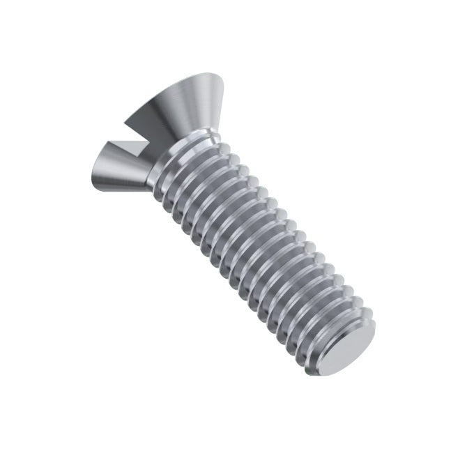 1095973 | SK127W-038-SL-S4 (PK-50) --- Countersunk Screws - 1/2-12 BSW - 12.7mm - 38.1 mm - 304 Stainless Slotted Screw