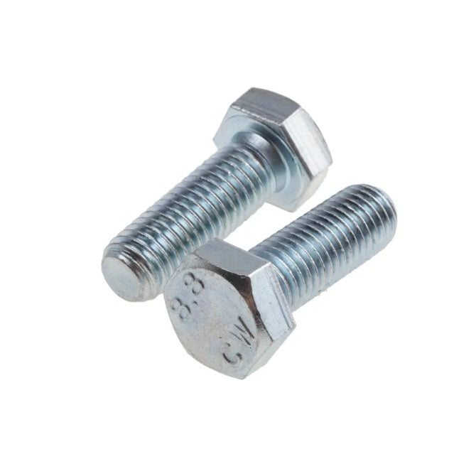 1084950 | SC095W-089-HS-CZ (PK-100) --- Hex Head Screws - 3/8-16 BSW - 9.53mm - 88.9 mm - Zinc Plated Steel Full Thread Screw