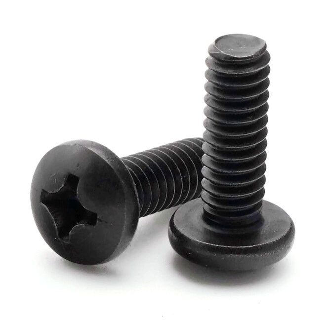 1043001 | SC028C-003-P-PH-C (PK-50) --- Pan Head Screws - 4-40 UNC - 2.85mm - 3.2 mm - Black Oxide Steel Phillips Screw