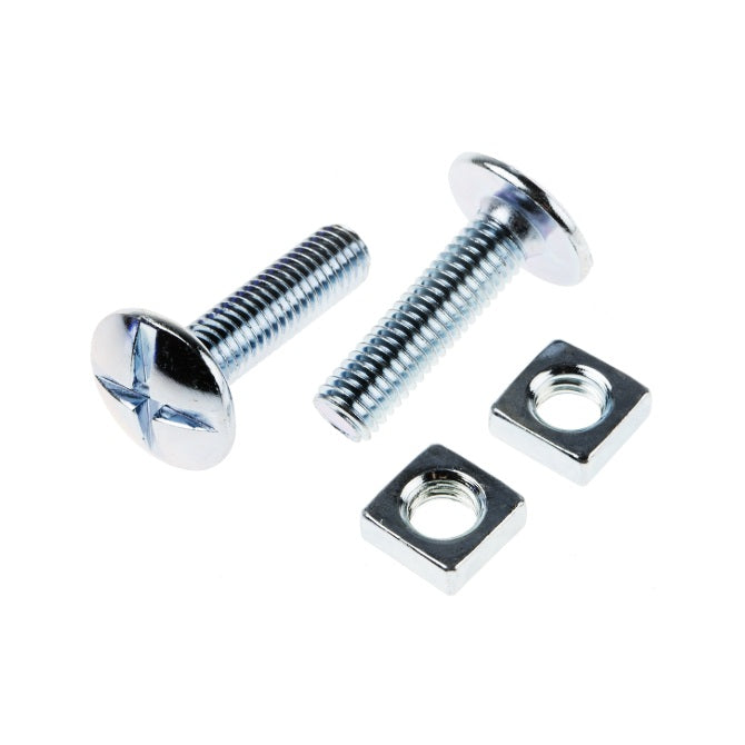 1066593 | SC060M-012-RB-CZ (PK-100) --- Roof Bolt Screws - M6 - 6x1mm - 12 mm - Zinc Plated Steel Screw