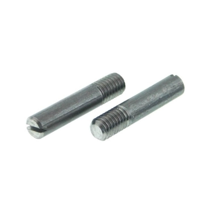 1052693 | SS040M-0200-ASP (PK-5) --- Partial Thread Slotted Set Screws - M4 - 4x0.7mm - 20 mm - Steel Alloy, Rockwell B75 Screw