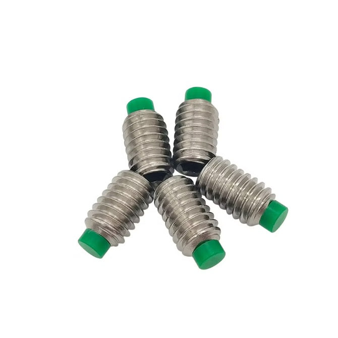 1064933 | SS048F-0095-S3-NT (Each) --- Nylon Tipped Socket Set Screws - 10-32 UNF - 4.76mm - 9.5 mm 304 Stainless Steel - Stainless Steel 18-8 Similar to A2, 303, 304 Screw