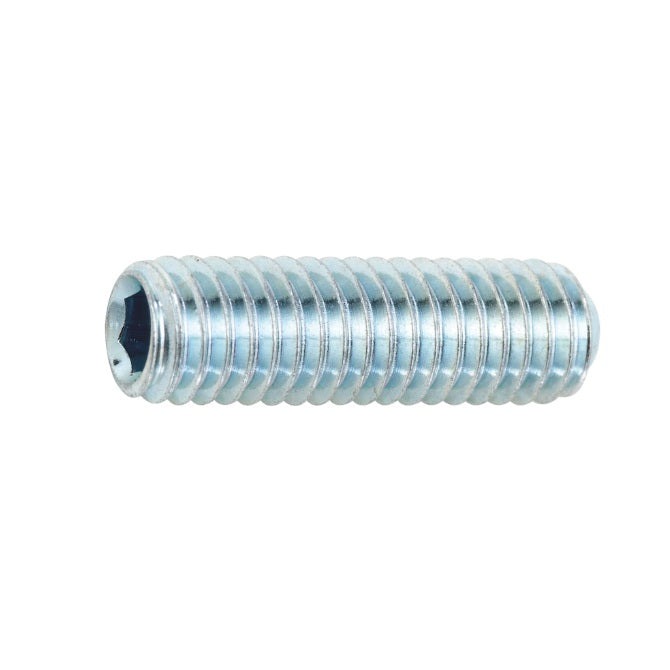 1086738 | SS095C-0381-CZ (PK-100) --- Standard Cup Point Socket Set Screws - 3/8-16 UNC - 9.53mm - 38.1 mm Zinc Plated DIN916 - Carbon Steel Screw