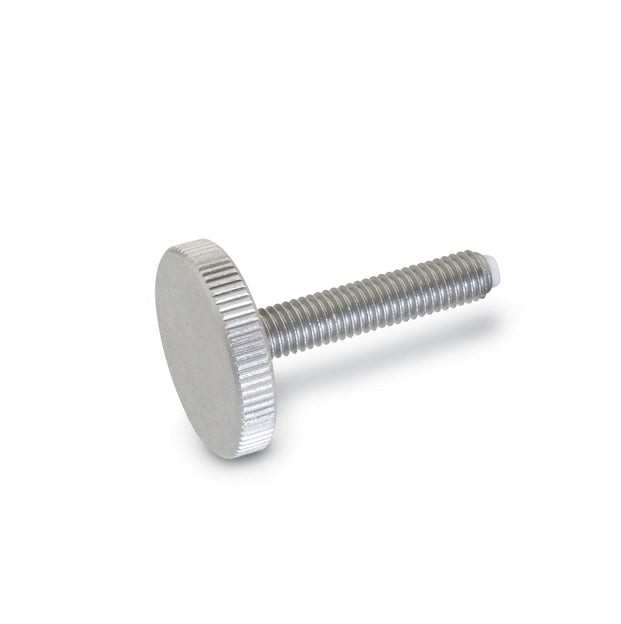 1079398 | THS064C-038-K-CB-FT (Each) --- Thumb Screws - 1/4-20 UNC - 6.35mm - 38.1 - - Flat Tip - Steel 12L14 Screw