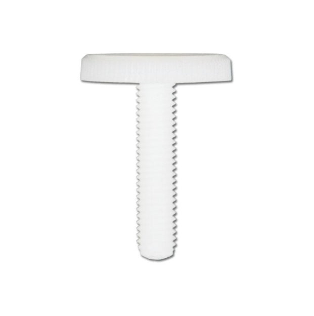 1056639 | THS048C-013-K-NY (Each) --- Thumb Screws - 10-24 UNC - 4.76mm - 12.7x17.46 mm Knurled - NYLATRON GS PA66 + MoS2 Screw