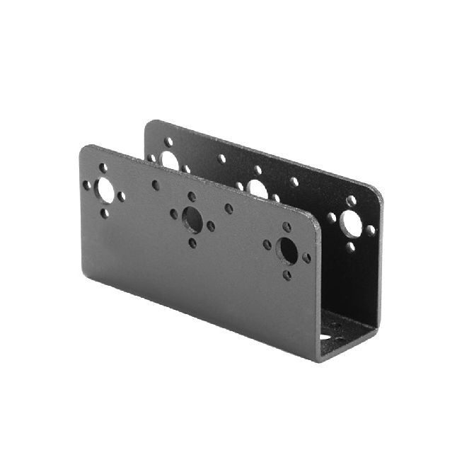 1184242 | SVB-90-40-25-AL (PK-5) --- Servo Motor Brackets Hobby - 90L x 40H x 25W mm Aluminium Bracket - 3 Mount positions each side and base