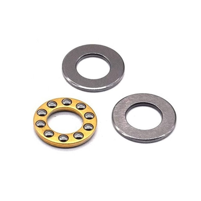 1074864 | T-0070-0150-F-BR (Each) --- Thrust Ball Bearings - 7x15x5 mm / 7 mm Flat - Chrome Steel Bearing