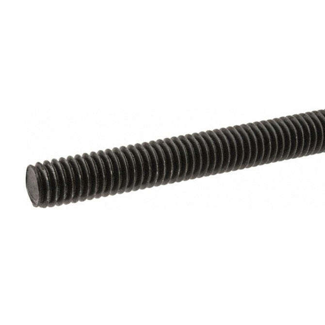 1051524 | AT040M-1000-M (Length) --- Allthread Threaded Rod - M4 - 4x0.7mm - 0.700 mm / 36.29 TPI 1000 mm - Steel