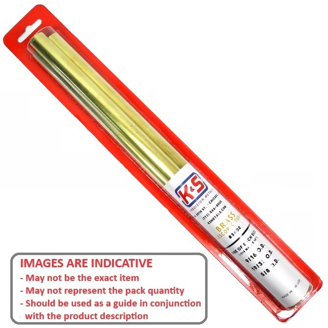 1152350 | AST-TUB-BRS-03 (Each) --- Small Parts Assortment Kits - Selection Tubing 3 - Telescoping Tubing 300mm Long - Brass