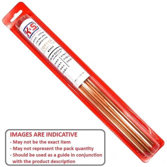 1152549 | AST-TUB-COP-07 (Each) --- Small Parts Assortment Kits - Selection Tubing 7 - Telescoping Tubing 300mm Long - Copper