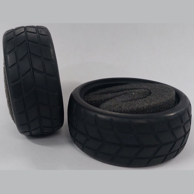 1232720 | TY-XR-063-26-Y (Per Card) --- RC Car Tyres Hobby - Type Y Pattern 63x26 mm Tenth Scale - Natural Rubber Tyre
