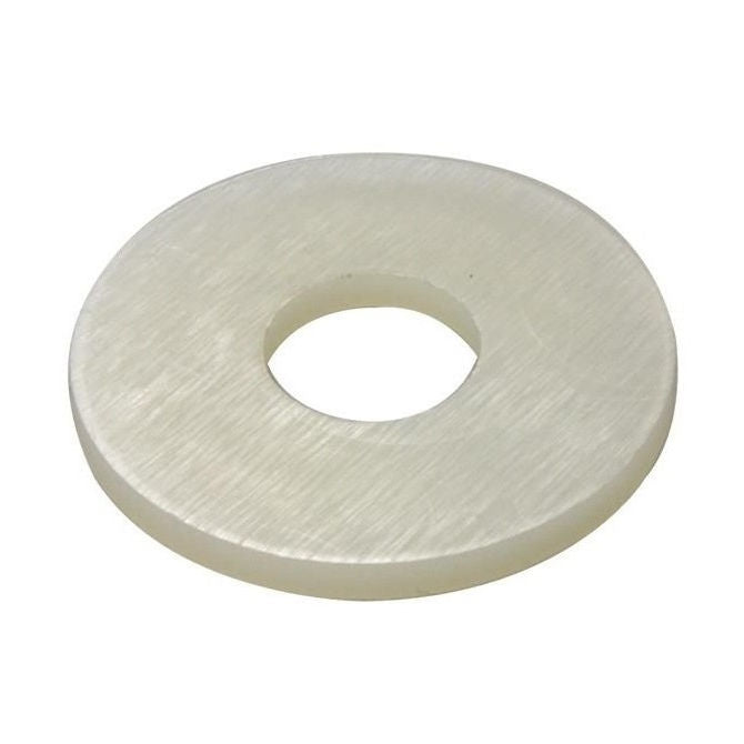 1066201 | W0060-F-010-010-NY (PK-20) --- Through Bore Round Spacers - 6x10x1 mm - Nylon Polyamide 6/6 Spacer