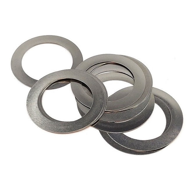 1131181 | W0200-FP-028-0010-CL (Pack of 100) --- Flat Washers - 20x28x0.1 mm Precision Shim - Carbon Spring Steel Self Finish Washer