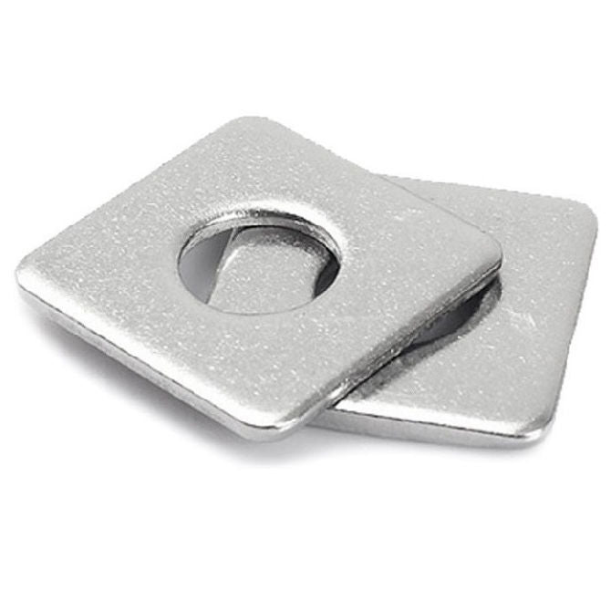 1112112 | W0159-SQ-051-064-C (Each) --- Square Washers - 15.875x50.8x6.35 mm Heavy Duty - Carbon Spring Steel Self Finish Washer