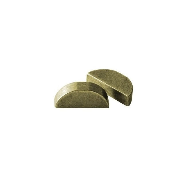 1088025 | KW-095-138-312-Z (Each) --- Woodruff Keys - 9.53x13.8x31.24 mm - Carbon Steel 1035 Zinc Plated Key