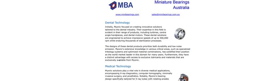 Myonic Dental & Medical Technology Information