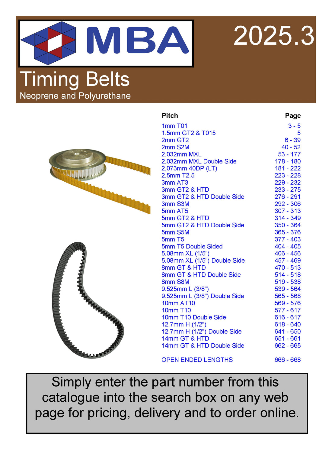 Free Timing Belts Catalogue