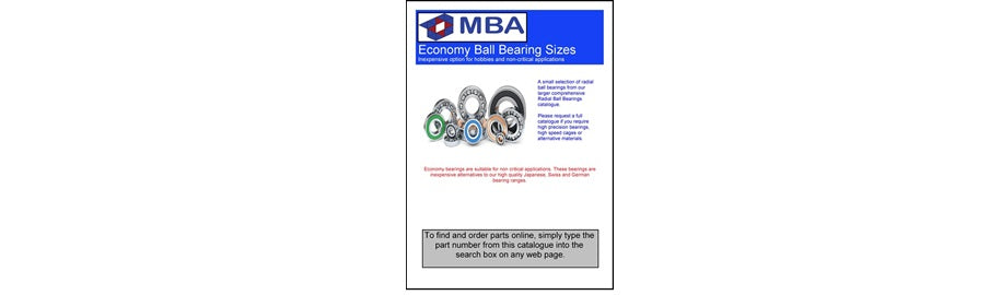 Free Economy Bearing Selection Catalouge