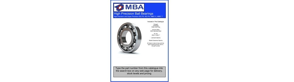 Free Super Precision Bearings Catalogue