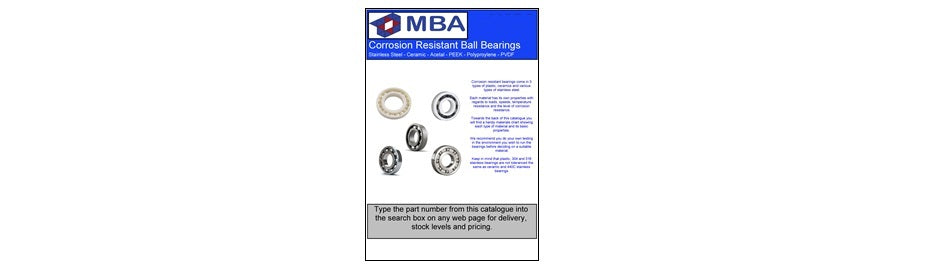 Free Corrosion Resistant Bearings Catalogue