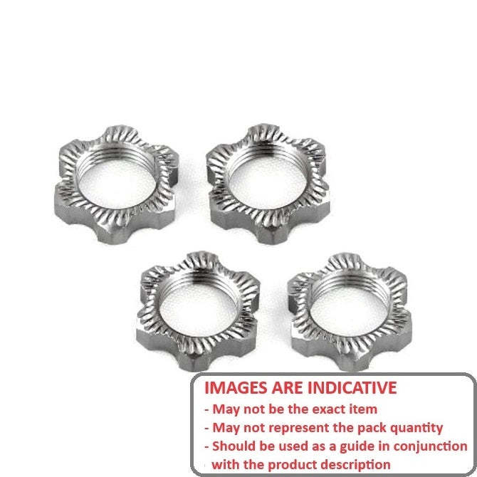 1230334 | 81212HSP (4 Pcs) --- RC - Hex Wheel Nut RXB-2 / RXB-1