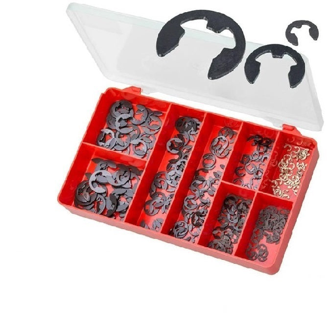 All Assortment Kits - Selection E-Clips 300 - Metric E-Clips - 12 Sizes from 1.2 millimetres to 10.0 millimetres