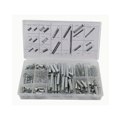 All Assortment Kits - Selection Springs 200 - 20 sizes of metric Extention and Compression Springs - Zinc Plated Steel
