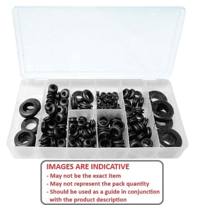 1107880 | AST-GRO-I-0279 --- All Assortment Kits - Grommets x 279 Imperial 1/8 to 1/2 in. ID, 1/2 to 1.1/4 OD