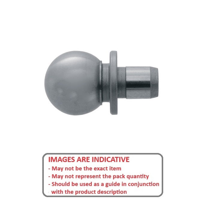 1100862 | BLTO-01270-CS-C2-C (Each) --- Tooling Balls - 12.7x6.35x23.876 mm Two Piece - Carbon Steel Ball