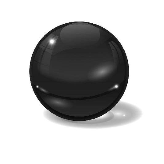 Glass Balls - 12.7 mm Black Glass - AFBMA Grade 25 Fused Silica Ball