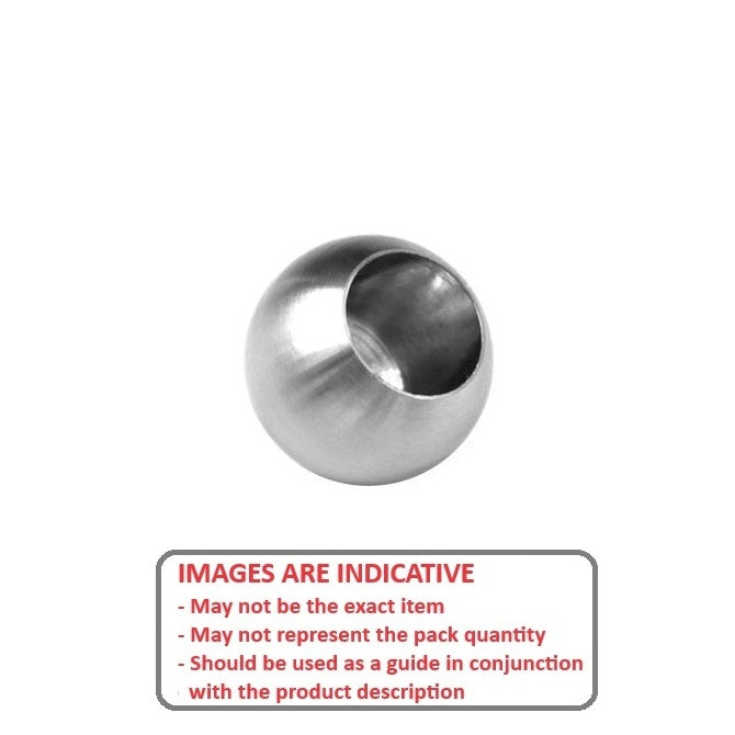 1135440 | BLB-02540-01400-SUJ (Each) --- Bored Balls - 25.4x14x19 mm - Chrome Steel Ball