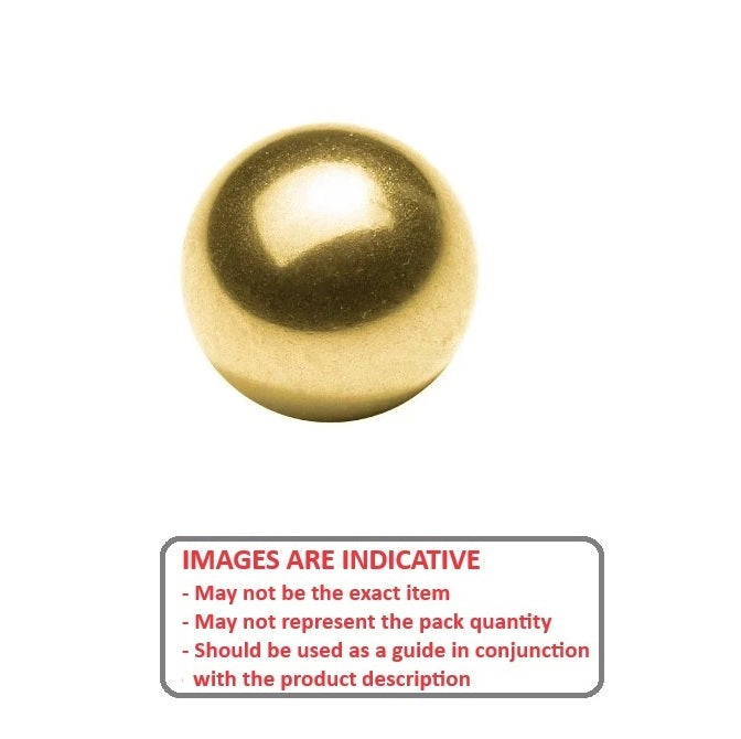 1078055 | BL-00794-BR-G500 (PK-10) --- Metallic Balls - 7.938 mm Brass - AFBMA Grade 500 Ball