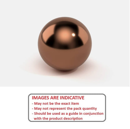 1075865 | BL-00794-COP-G500 (PK-10) --- Metallic Balls - 7.938 mm Copper - AFBMA Grade 500 Ball