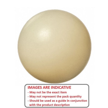 1125863 | BL-02064-NY (PK-100) --- Plastic Balls - 20.64 mm Nylon - Polyamide 6/6 - - Grade 2 Ball