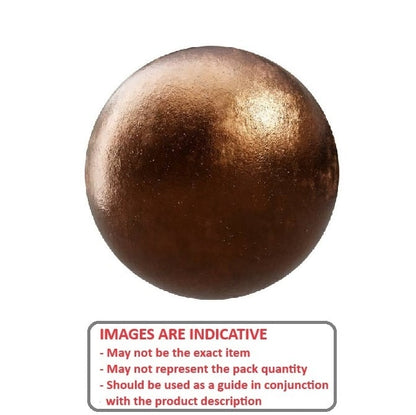 Bille d'acier 4,762 mm - Bronze phosphoreux métallique - Précision Grade 1000 - Bronze - MBA (Pack de 20)