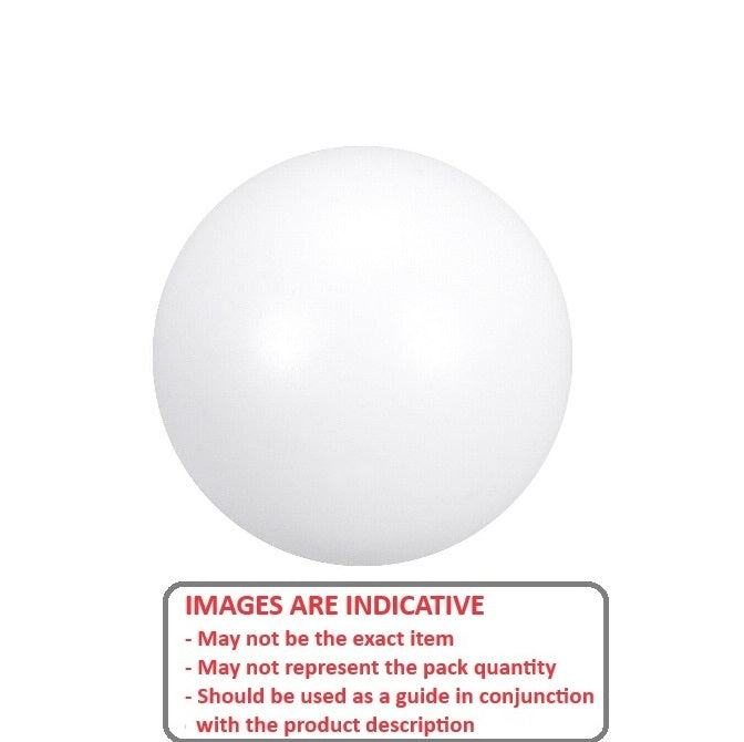 1144359 | BL-03175-PTF (Each) --- Plastic Balls - 31.75 mm PTFE - Grade 2 Ball