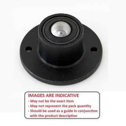 1219068 | BTU0318-006-B-C-HD (Each) --- Base Mount Ball Transfer Units - 318 kg - 45.5x6.3 mm Heavy Duty Steel - Carbon Steel