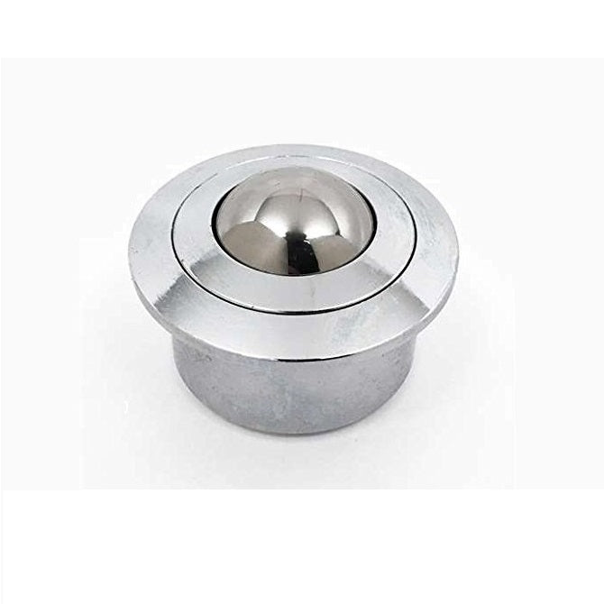 Flange Mount Ball Transfer Units - 180 kg - 9.8x36 mm - Chrome hardened and Zinc Plated Mild Steel
