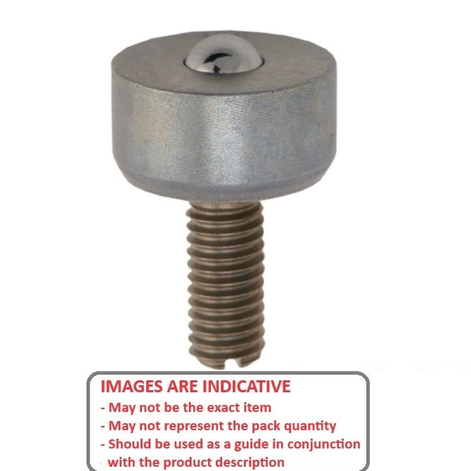 1123558 | BTU0020-009-TS-C --- Screw Stem Ball Transfer Units - 20 kg x 9 mm x 13 mm