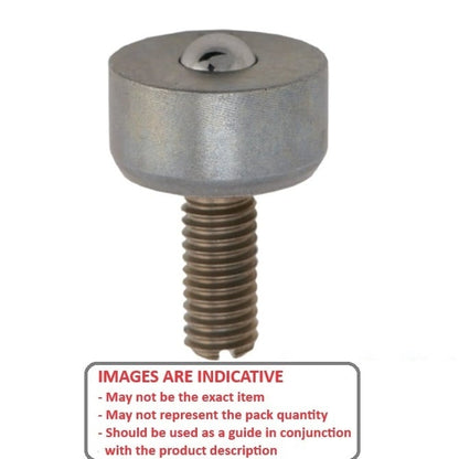 1197810 | BTU0136-043-TS-C --- Screw Stem Ball Transfer Units - 136 kg x 42.7 mm x 44.45 mm