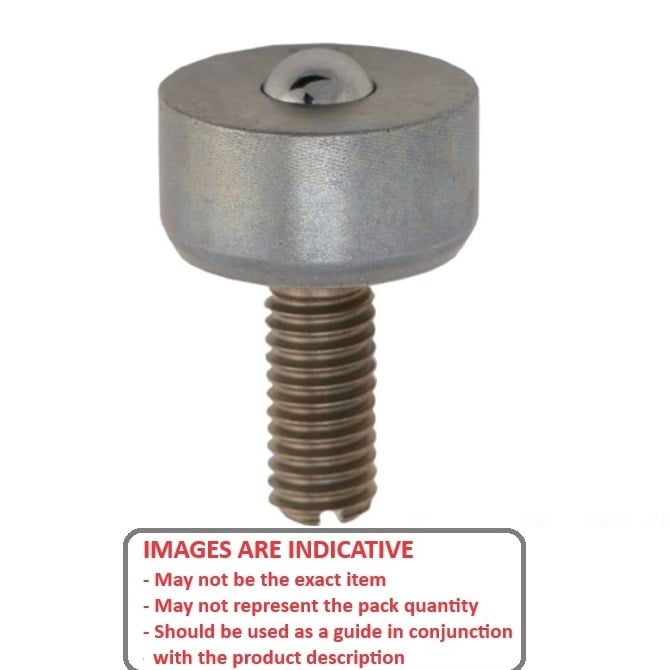 1187670 | BTU0100-060-TS-C --- Screw Stem Ball Transfer Units - 100 kg x 60.4 mm x 60.45 mm