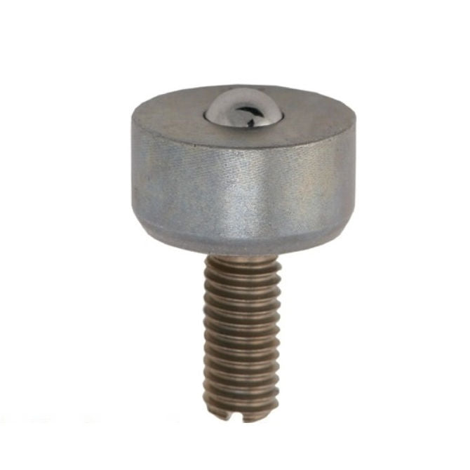 1132986 | BTU0025-013-TS-BA (Each) --- Screw Stem Ball Transfer Units - 25 kg - 12.5x15 mm Brass and Aluminium - Stainless Steel AISI 440C and Aluminium